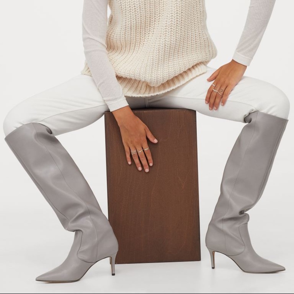 HM Knee-high boots 8.5 pointed toes
